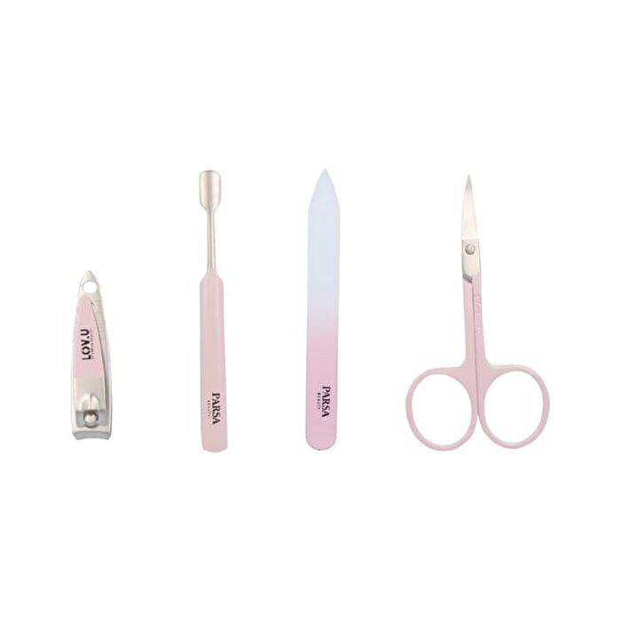 Set Of 4 : LOV.U Manicure Kit - Set Of 4: Pink