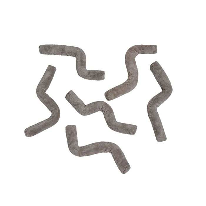 Set Of 6 : Microfiber Hair Curler - Set Of 6: Grey