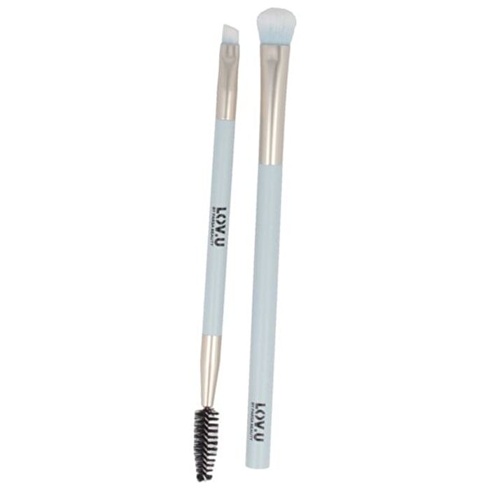 Set Of 2: LOV.U Eye & Eyebrow Brush - Set Of 2: Light Blue