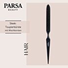 Plastic Mixed Bristles Tail Comb - Black