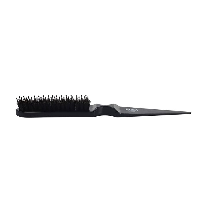 Plastic Mixed Bristles Tail Comb - Black