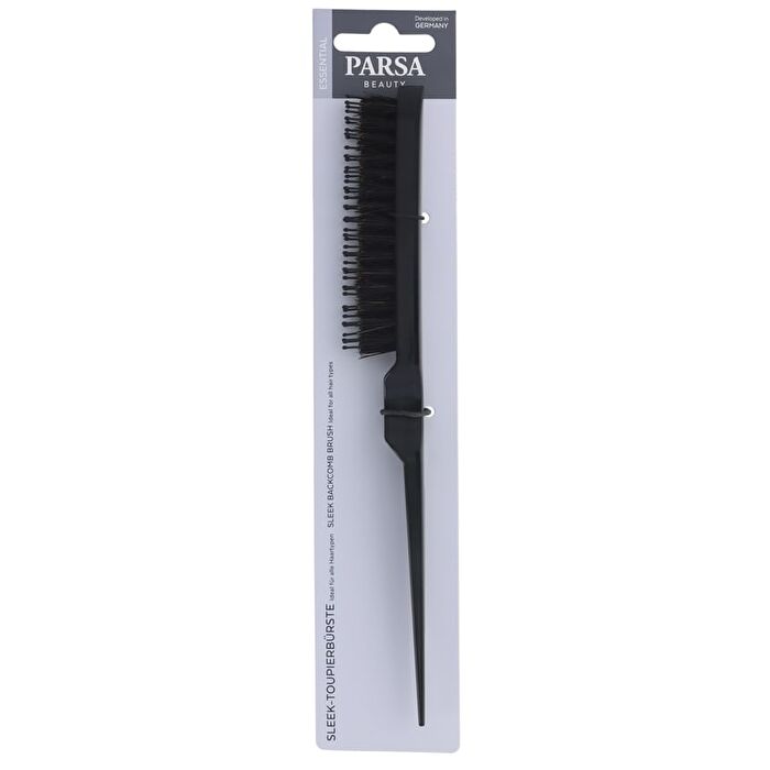 Plastic Mixed Bristles Tail Comb - Black