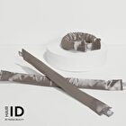 Set Of 2: Satin Hair Curler - Set Of 2: Grey