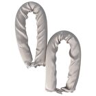 Set Of 2: Satin Hair Curler - Set Of 2: Grey