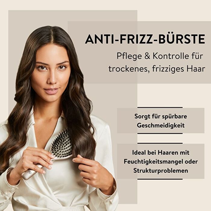 HAIR ID Anti-Frizz Paddle Brush - Beige