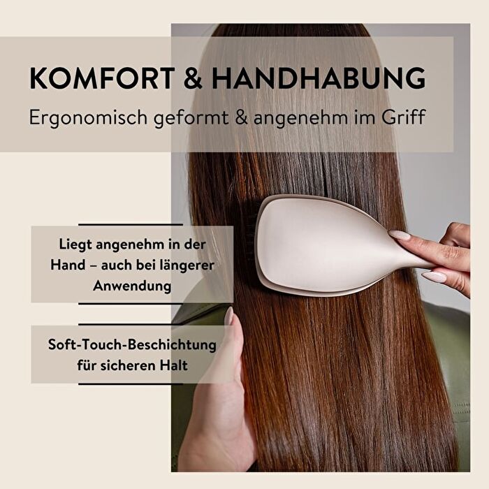 HAIR ID Anti-Frizz Paddle Brush - Beige