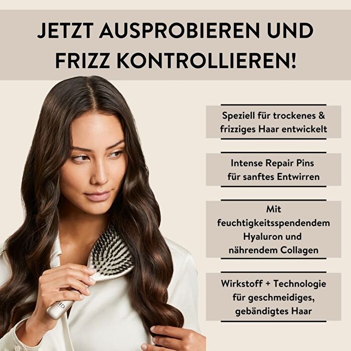 HAIR ID Anti-Frizz Paddle Brush - Beige