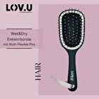 LOV.U Wet & Dry Paddle Brush - Black