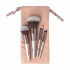 Mini Brush Set with Storage Bag - Beige