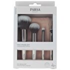 Mini Brush Set with Storage Bag - Beige