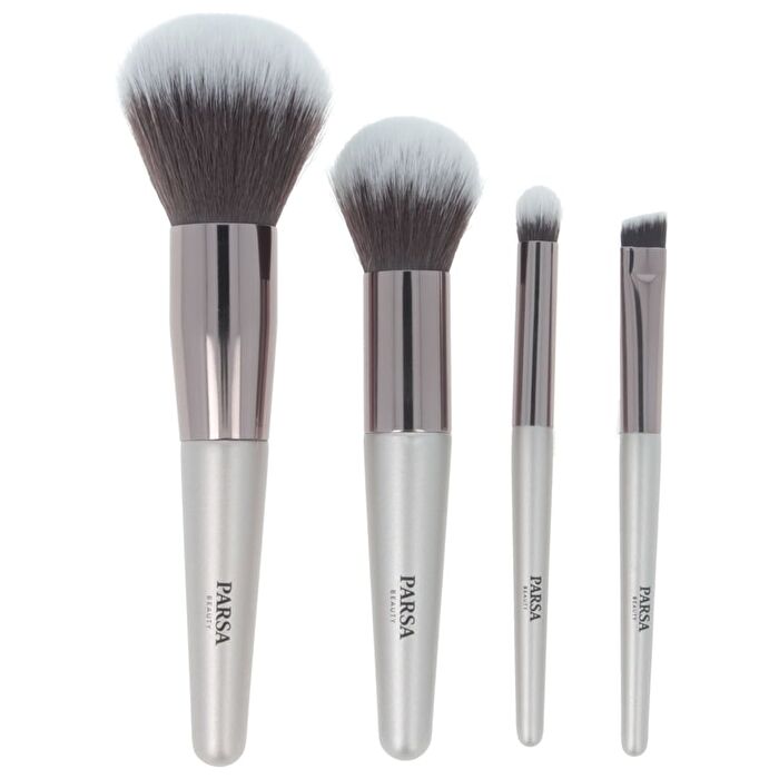 Mini Brush Set with Storage Bag - Beige