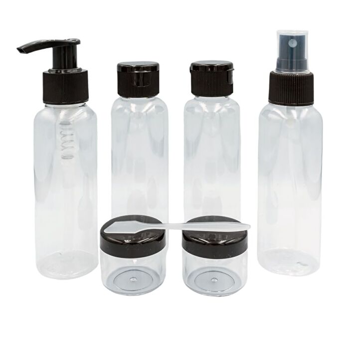 Set Of 7: Travel Container - Set Of 7: Travel Refill Style