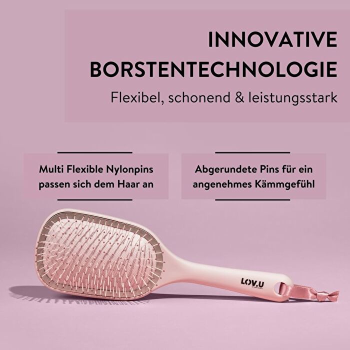 LOV.U Large Oval Wet & Dry Brush - Black