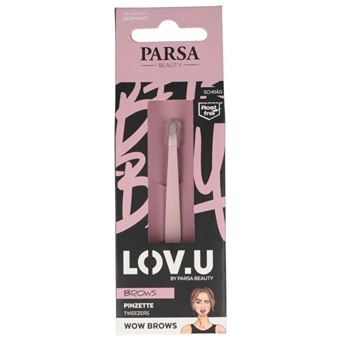 LOV.U Eyebrow Tweezers - Pink