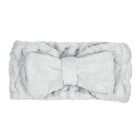 Bow Face Wash Headband - Grey