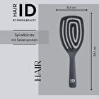HAIR ID Mixed Bristles Spiral Brush - Black
