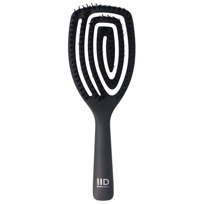 HAIR ID Mixed Bristles Spiral Brush - Black