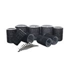 Hair Roller Set With Bag - Black