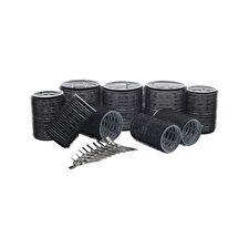PARSA Beauty Hair Roller Set With Bag - Black