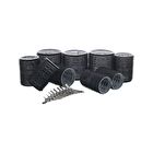 Hair Roller Set With Bag - Black