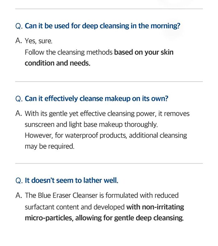 Blue Eraser Cleanser - 80ml
