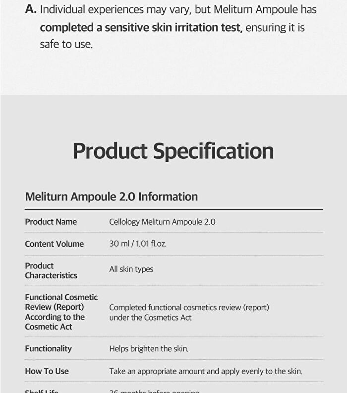 Meliturn Ampoule - 30ml
