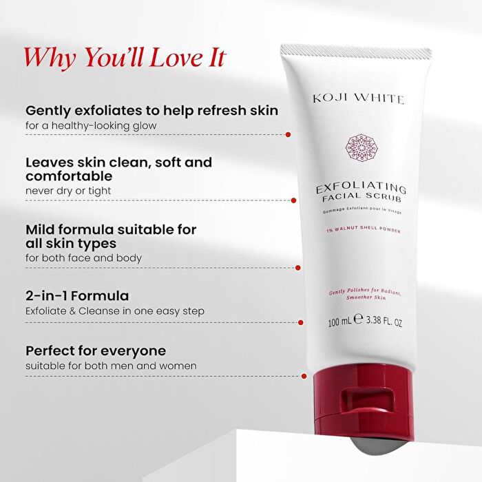 Exfoliating Face Scrub 1% Walnut Shell Powder - 100ml