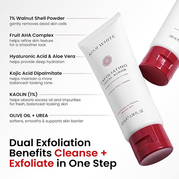 Exfoliating Face Scrub 1% Walnut Shell Powder - 100ml