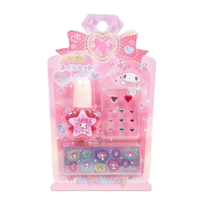 My Melody Nail Color & Stickers - 1 set