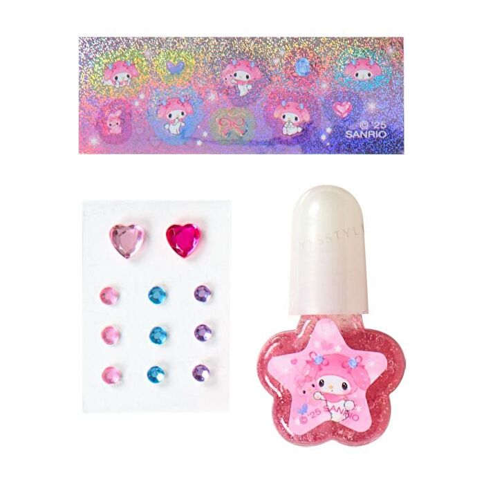My Melody Nail Color & Stickers - 1 set