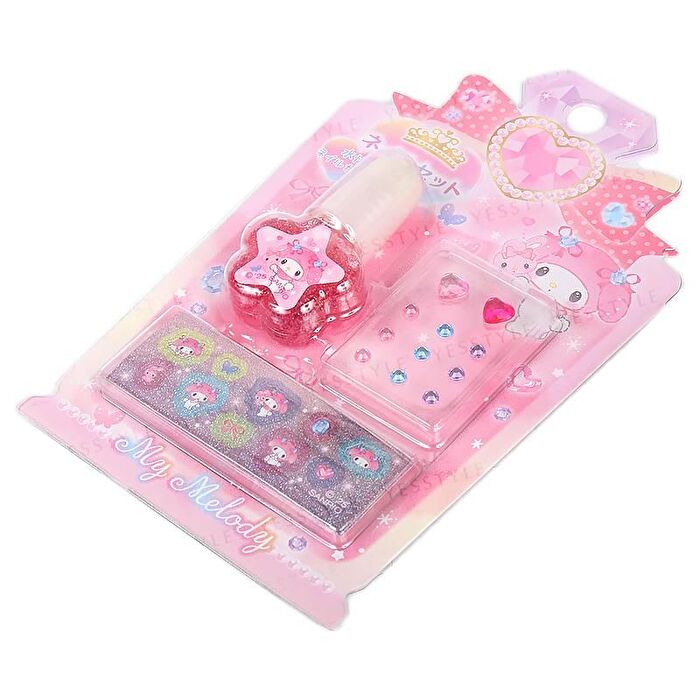 My Melody Nail Color & Stickers - 1 set