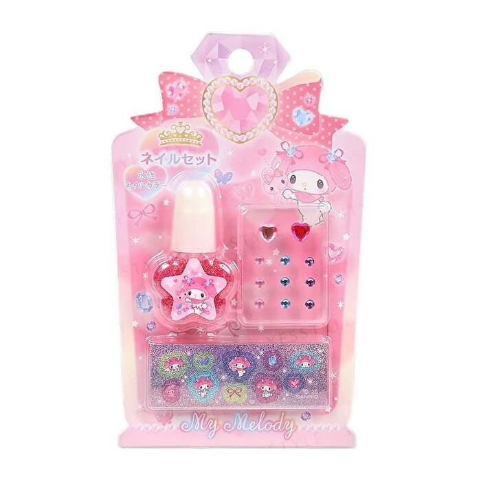 My Melody Nail Color & Stickers - 1 set