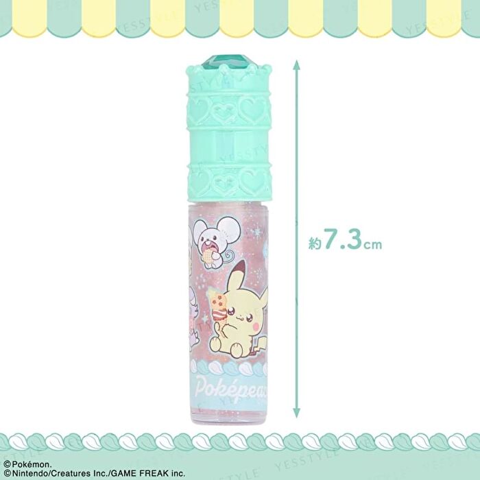 Pokemon Peaceful Place Lip Gloss With Stones Green - 1 pc