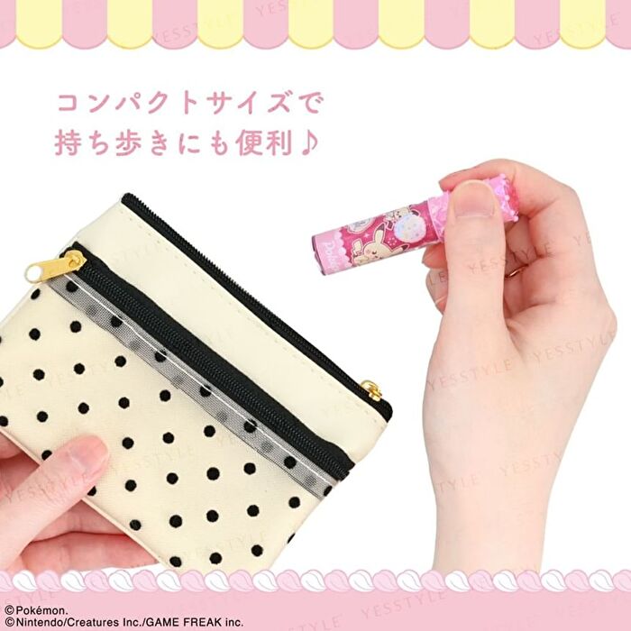 Pokemon Peaceful Place Lip Gloss With Stones Pink - 1 pc