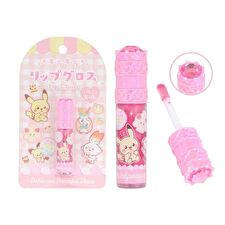 Pokemon Peaceful Place Lip Gloss With Stones Pink - 1 pc