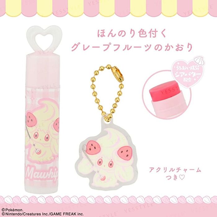 Pokemon Pokepeace Mawhip Lip Balm With Charm - 1 set