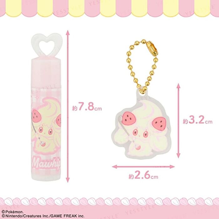 Pokemon Pokepeace Mawhip Lip Balm With Charm - 1 set