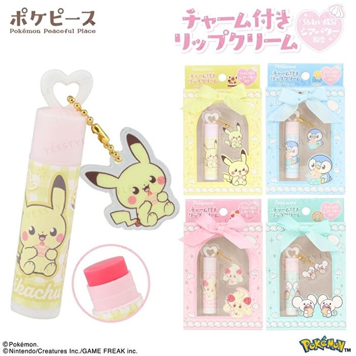 Pokemon Pokepeace Mawhip Lip Balm With Charm - 1 set