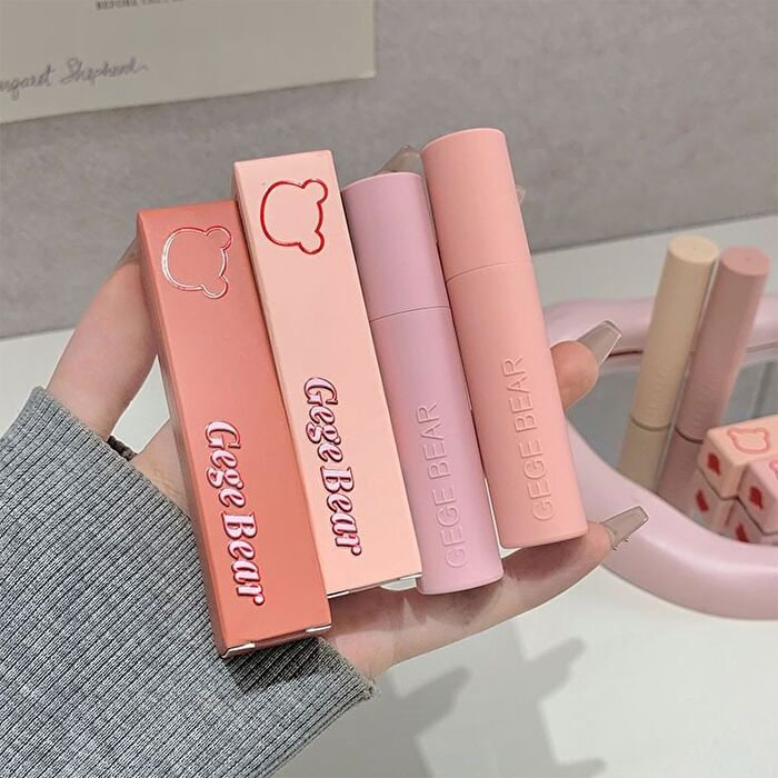 Macaron Powder Mist Lip Mud - 7 Colors - #04 Lychee Pink - 2.5g