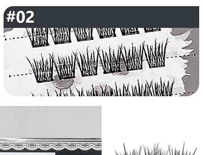 Glue-Free False Eyelashes - 6 Types - #01 Cat Style