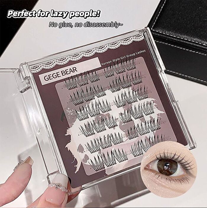 Glue-Free False Eyelashes - 6 Types - #01 Cat Style