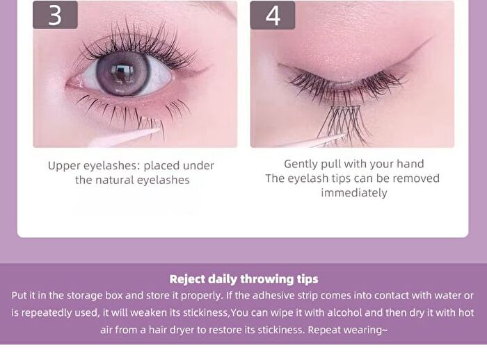 Glue-Free False Eyelashes - 6 Types - #04 Elf Style