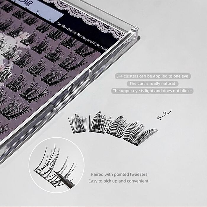 Glue-Free False Eyelashes - 6 Types - #04 Elf Style