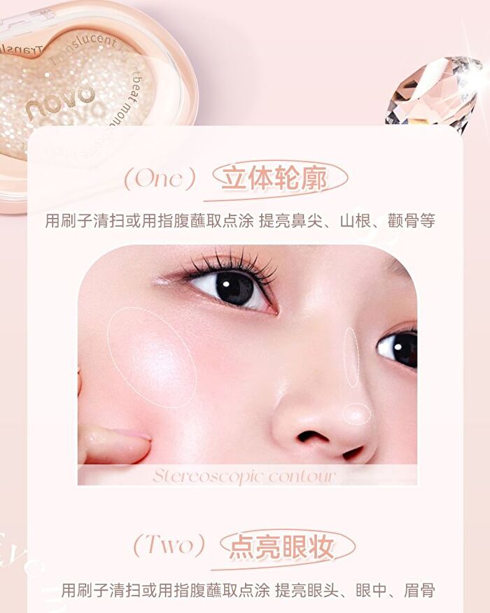 Translucent Heartbeat Monochrome Highlighter Cream - 5 Colors - 1# Crushed Champagne - 4.5g