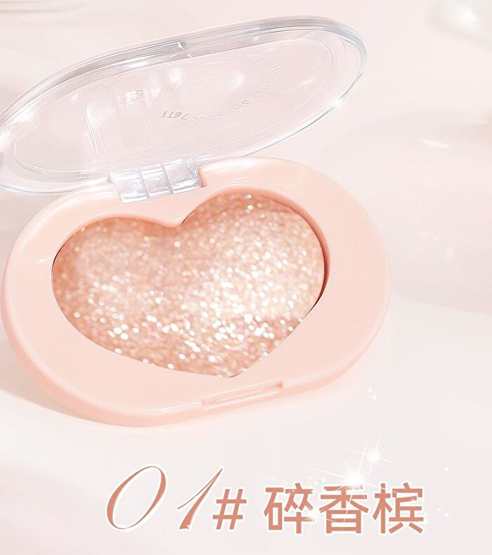 Translucent Heartbeat Monochrome Highlighter Cream - 5 Colors - 1# Crushed Champagne - 4.5g