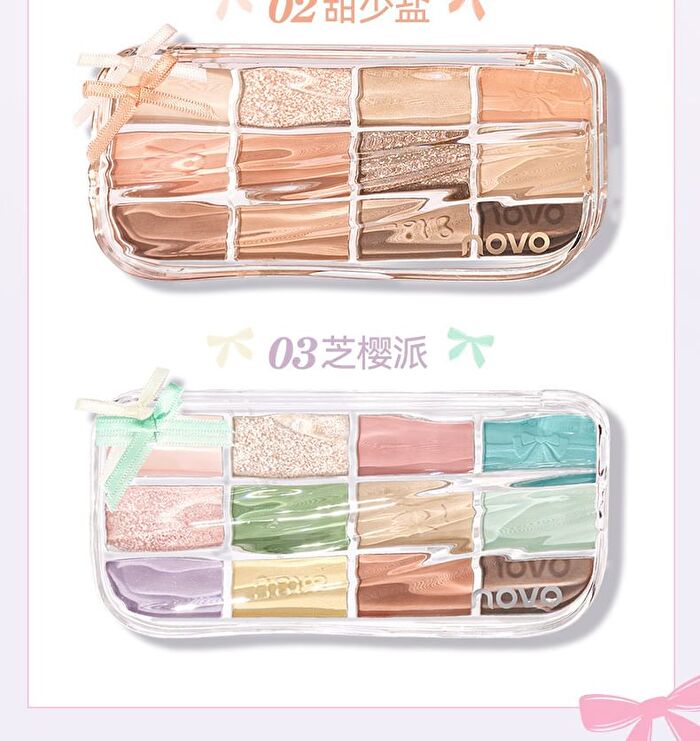 Phantom 12-Color Miracle Eyeshadow Palette - 3 Types - 01# Little Birdie - 13.6g