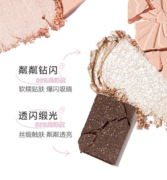 Phantom 12-Color Miracle Eyeshadow Palette - 3 Types - 01# Little Birdie - 13.6g