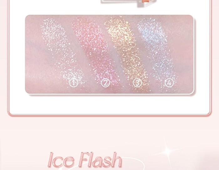 Dazzling Vivid Quad Eyeshadow Palette - 3 Types - 01# Cowherd Drill Flash - 4.8g