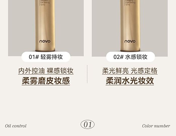 Novo Clarifying Light Setting Spray - 2 Types - 01# Matte - 100ml