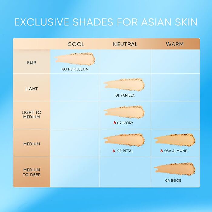 Skintific Ultra Cover Powder Foundation - 6 Shades - 02 Ivory - 9g